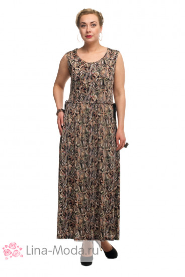 Платье "Олси" 1705038 ОЛСИ (Коричневый)